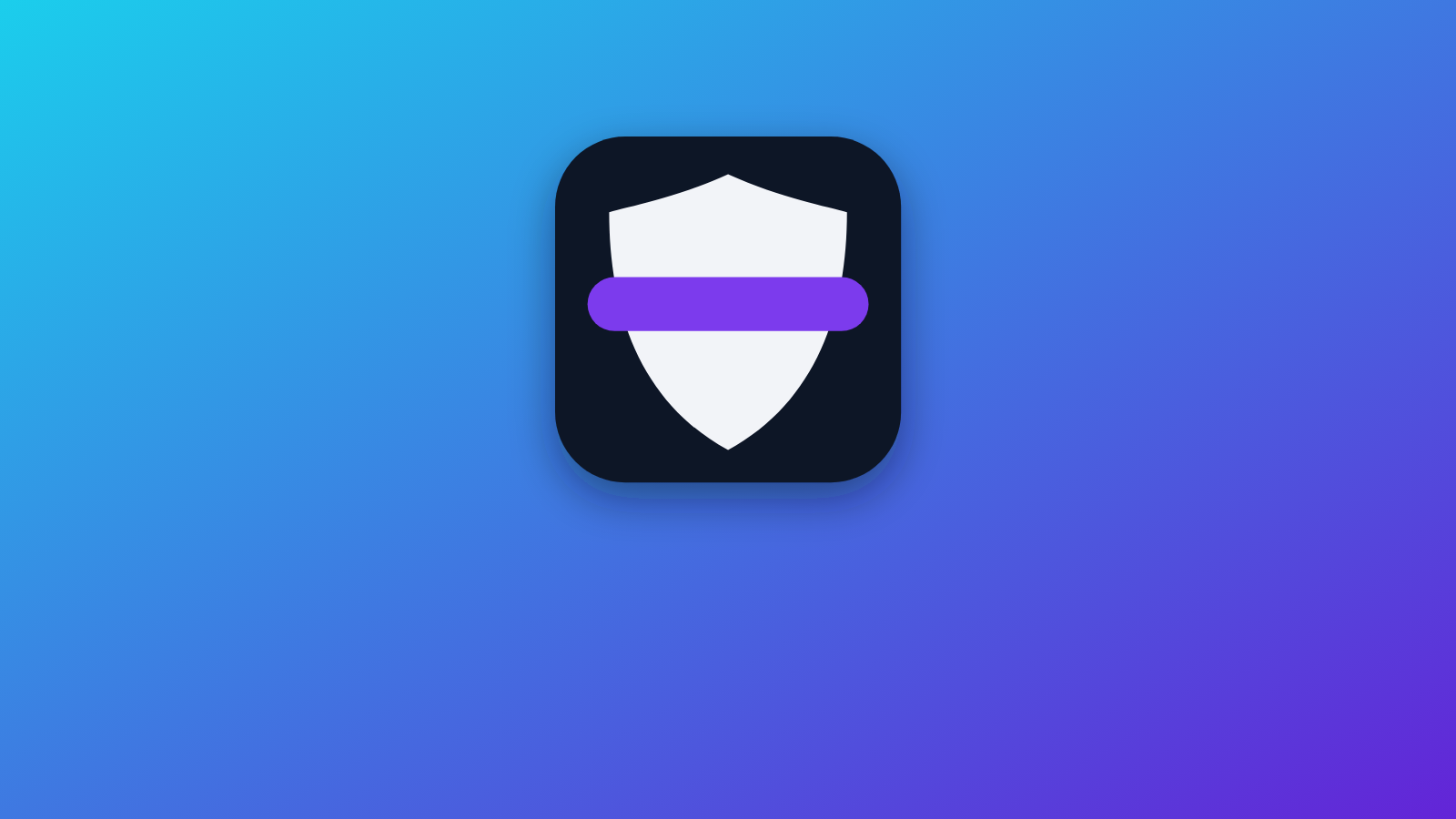Streamer Privacy Guard shield icon with a purple redaction bar across it